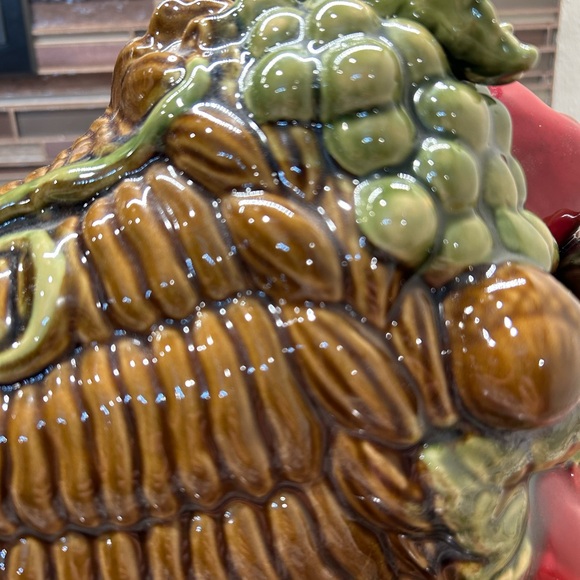 Chris Madden Ceramic Cornucopia Pumpkin Thanksgiving Fall Centerpiece - Picture 14 of 17